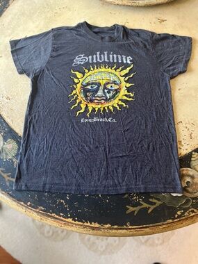 Sublime Short Sleeve Graphic Tee - Black with Yellow Sun